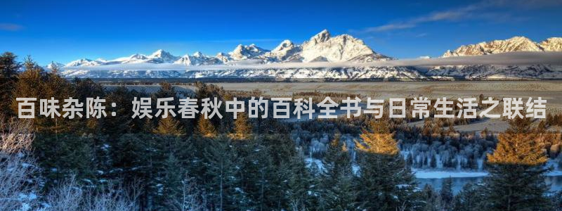 恒行5娱乐：百味杂陈：娱乐春秋中的百科全书与日常生活之联结